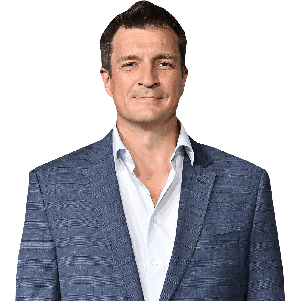 Nathan Fillion (Suit) Half Body Buddy Cutout