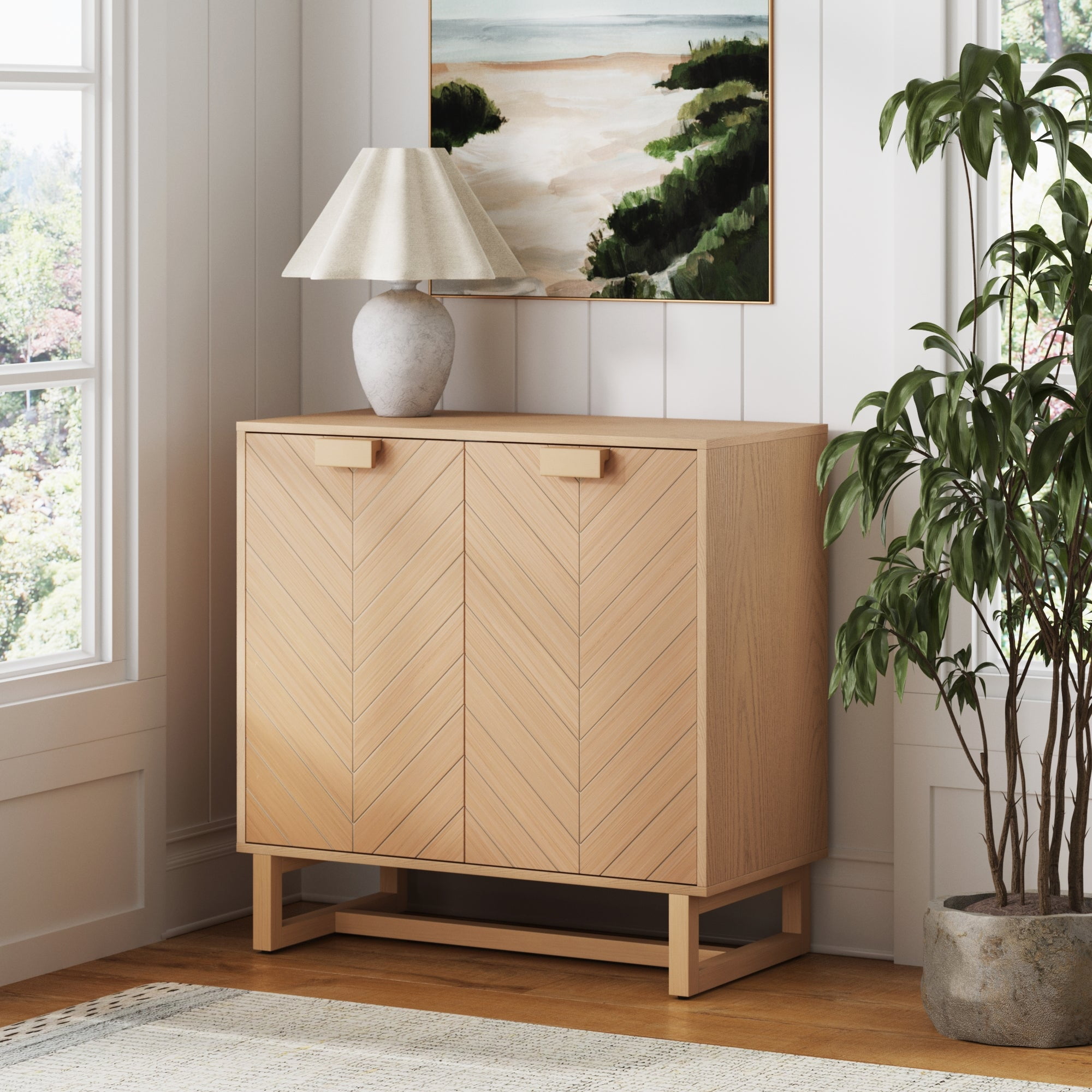 Nathan James Enloe Scandinavian Accent Cabinet, Living Room