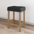 Nathan James Hylie Nailhead Wood Pub-Height Kitchen Counter Bar Stool ...