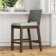 thumbnail image 1 of Nathan James Linus Modern Upholstered Counter Height Bar Stool, 1 of 8