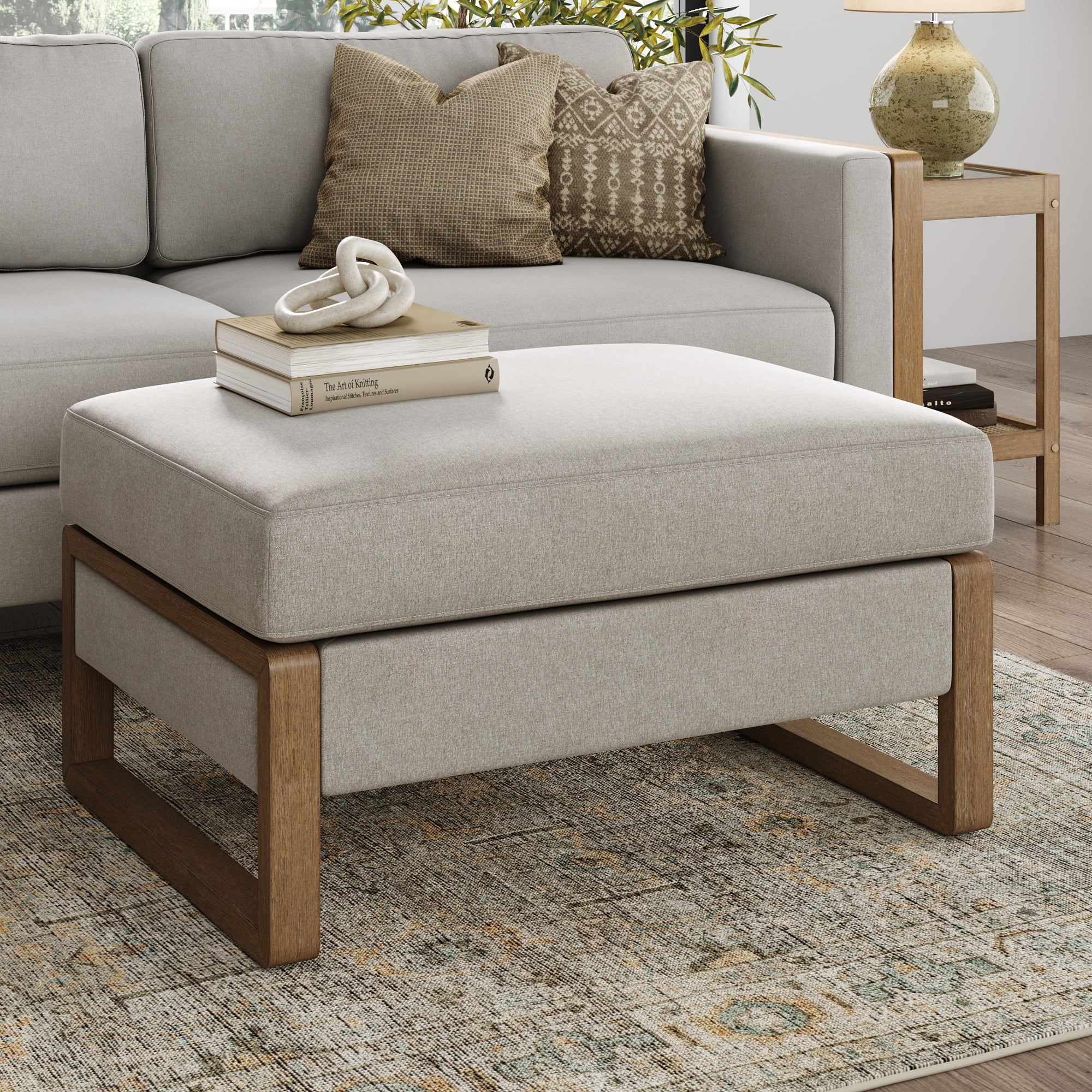 Nathan James Madison Modern Ottoman Coffee Table with Storage
