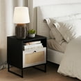 thumbnail image 1 of Nathan James Mina Accent Nightstand Table with Rattan Storage Door, 1 of 8
