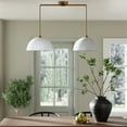 thumbnail image 1 of Nathan James Percy Modern 2-Light Island Hanging Pendant Light with Metal Shade and Adjustable Cord, 1 of 4