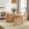 Nathan James Willow Boho Dining Table for 6 with Solid Wood Legs, 6 ...