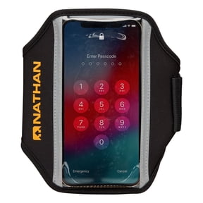 Nathan Phone Carrier Black/Marigold OSFA, Running