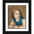 thumbnail image 1 of Nathanaël Schmitt 15x18 Black Ornate Wood Framed Double Matted Museum Art Print Titled - The Small Apple Seller (1862), 1 of 5