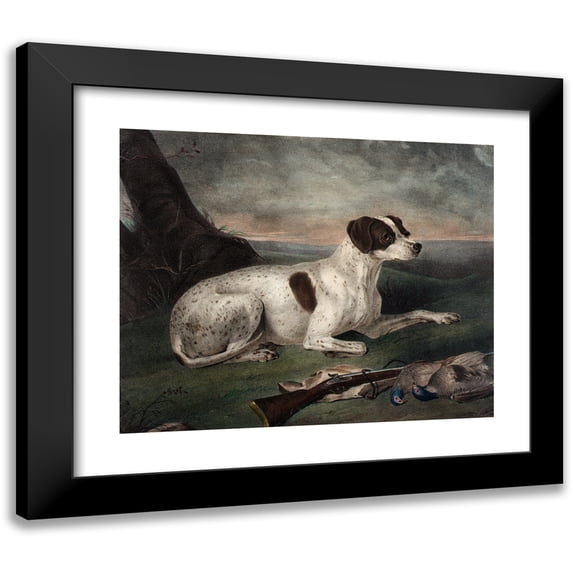 Nathaniel Currier 18x15 Black Modern Framed Museum Art Print Titled - Juno (ca. 1837)