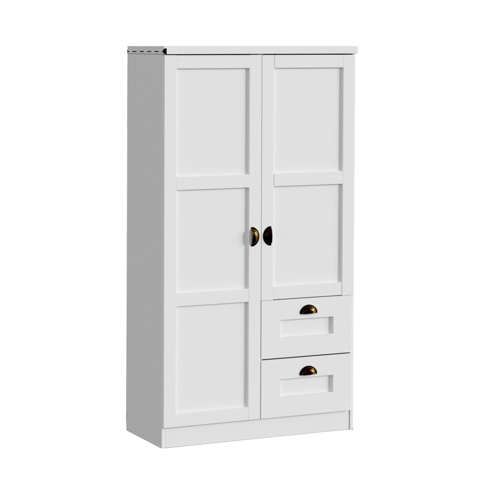 Nathaniel Home 59'' Armoire Wardrobe Closet, Freestanding Storage