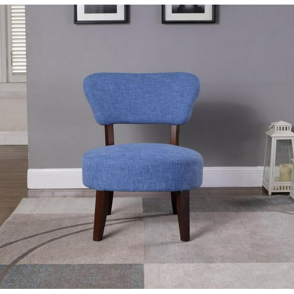Nathaniel Home Round Seat Accent Chair, Blue