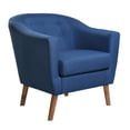 thumbnail image 1 of Jason Jason Blue Fabric Tub Chair, 1 of 6
