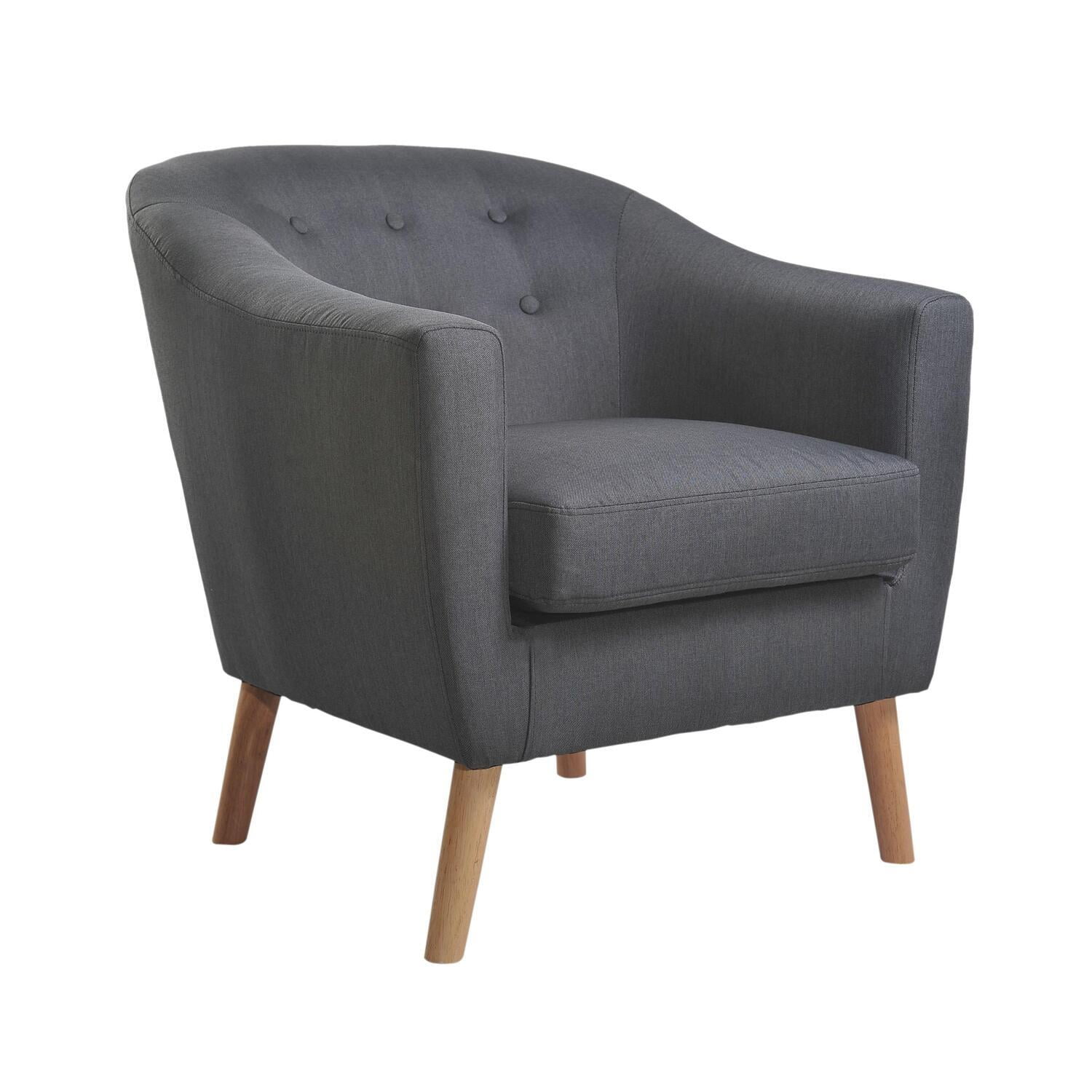 Black fabric tub discount chair