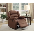 thumbnail image 1 of Nathaniel Home Addison Microfiber Upholsetered Recliner in Chocolate, 1 of 3