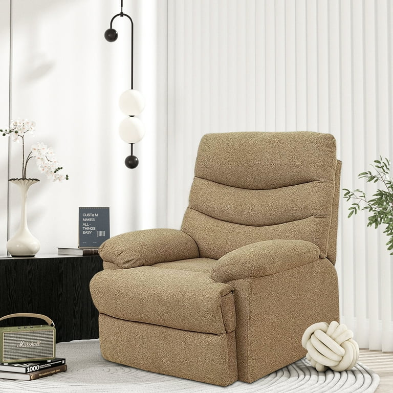 Nathaniel Home Recliner Chair, Upholstered Fabric Chair, Single