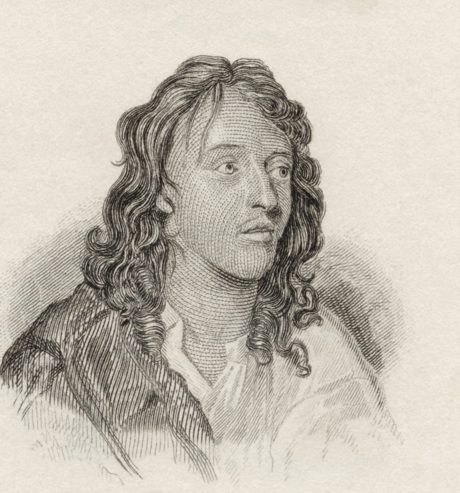 Nathaniel Lee C 1653 To 1692 English Dramatist From Crabbs Historical Dictionary Published 1825 Canvas Art - Ken Welsh  Design Pics (14 x 15)