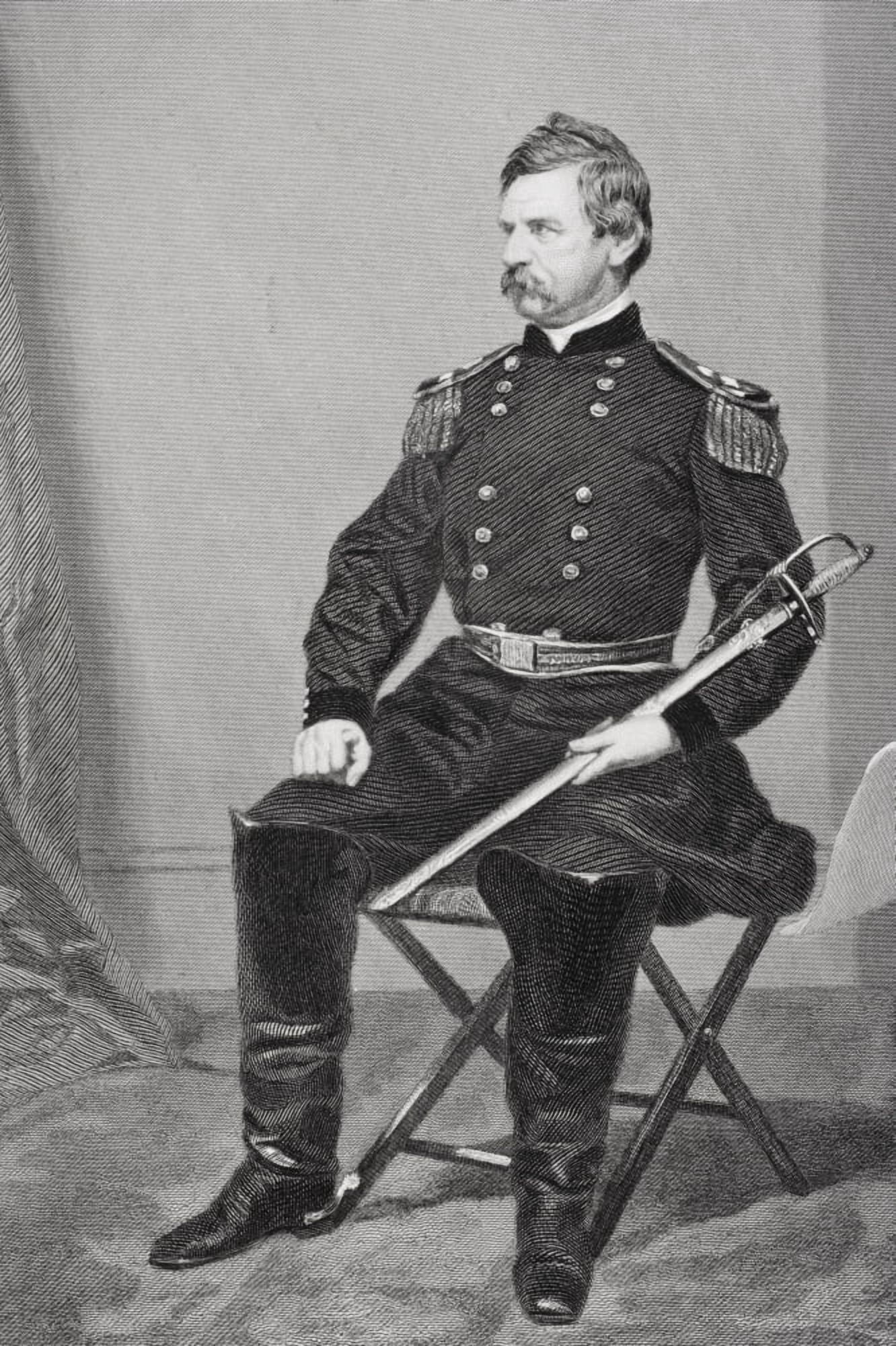 Nathaniel Prentiss Banks 1816 1894 American Politician And Union General During American Civil War From Painting By Alonzo Chappel Canvas Art - Ken Welsh Design Pics (11 x 17)