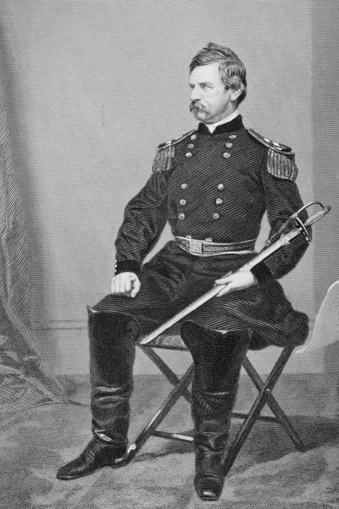 Nathaniel Prentiss Banks 1816 1894 American Politician And Union General During American Civil War From Painting By Alonzo Chappel Canvas Art - Ken Welsh Design Pics (22 x 34)