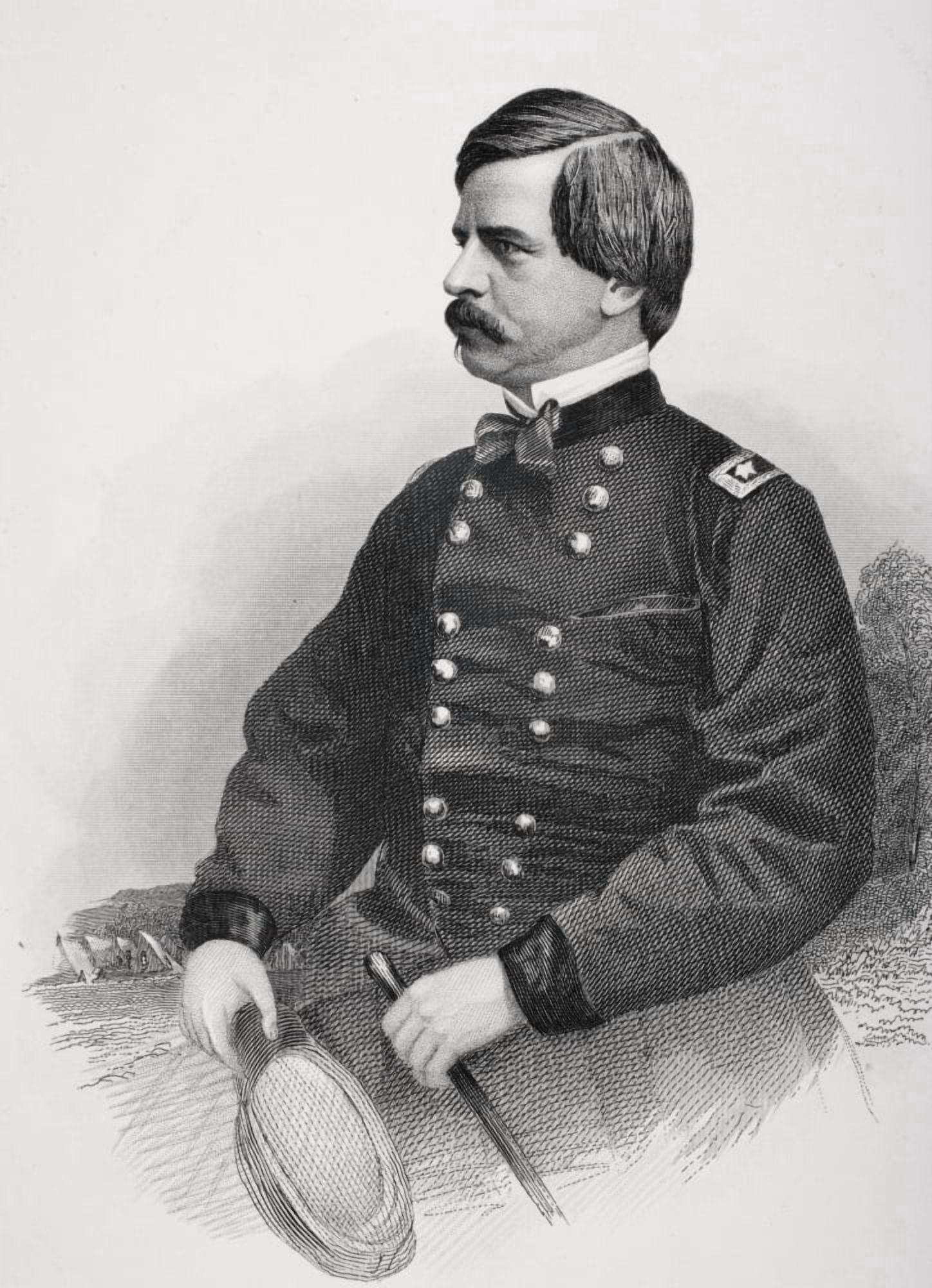 Nathaniel Prentiss Banks 1816 To 1894 Politician Union General During The American Civil War From Photograph By Matthew Brady Canvas Art - Ken Welsh Design Pics (12 x 17)
