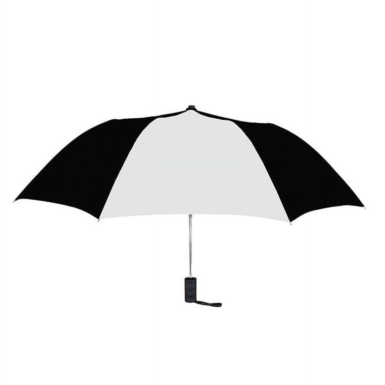 Natico Originals 60-42-BK-WH 42 in. Folding Umbrella, Black & White