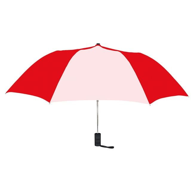 Natico Originals 60-42-RD-WH 42 in. Spectrum Auto Open Umbrella- Red & White