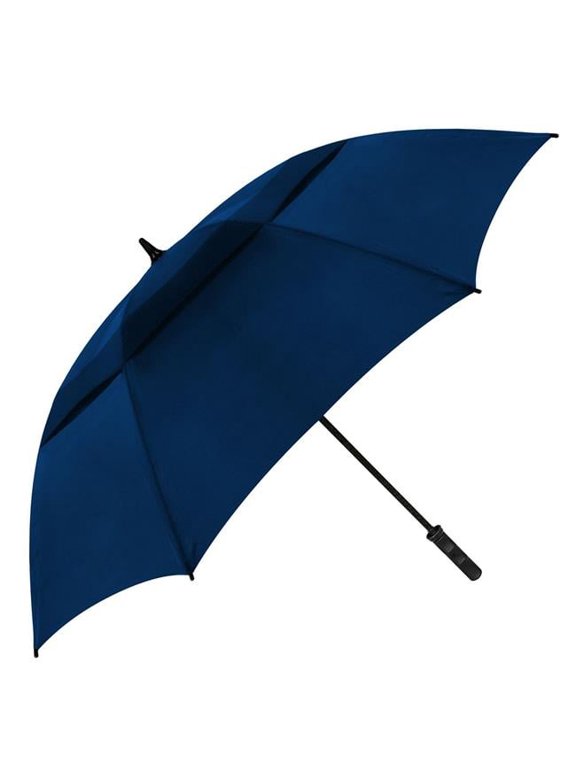 Natico Originals 60-83-NBL 64 in. Vented Tornado Tamer Umbrella, Navy Blue