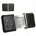 thumbnail image 1 of Natico Originals  Slide Travel Alarm Clock with Black Leather, 1 of 1