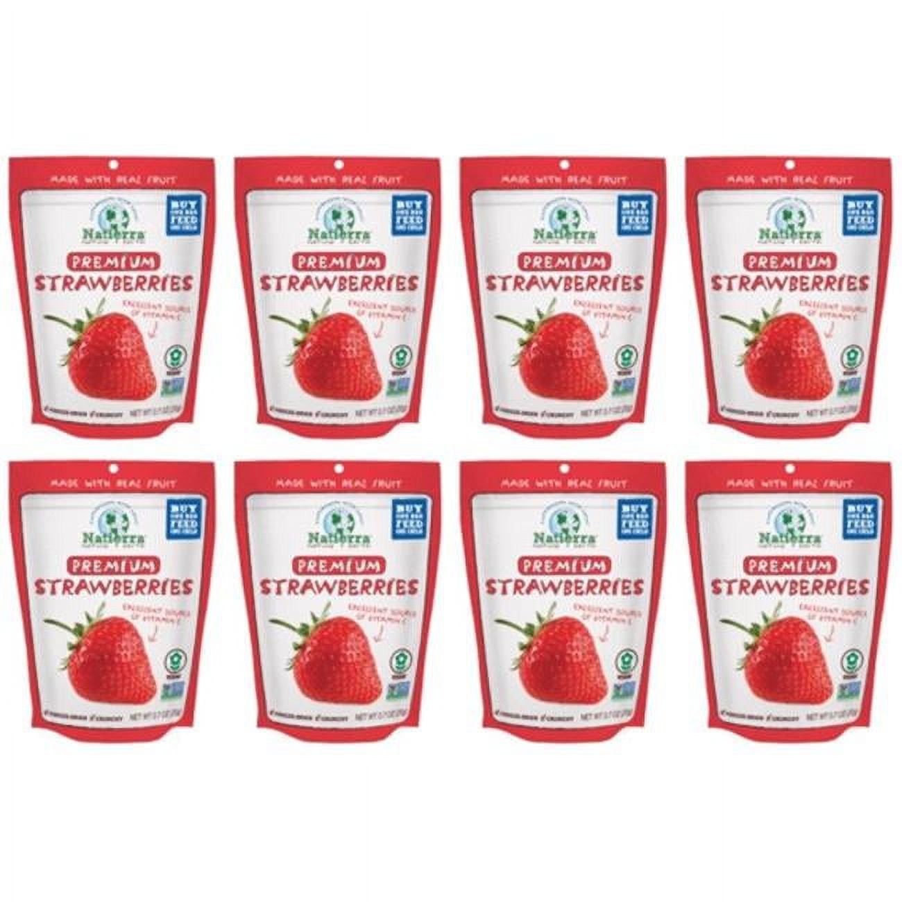 Natierra 00338626 Premium Freeze Dried Strawberry Pack Of 8 Walmart Com