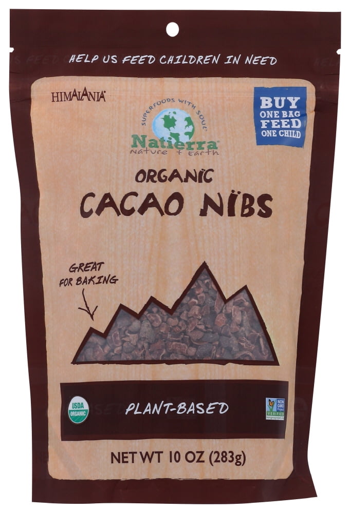 Natierra Cacao Nibs Raw, 10 Oz