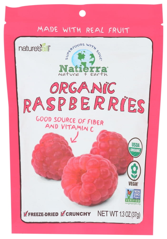 Natierra Freeze Dried Raspberries, 1.3 Oz