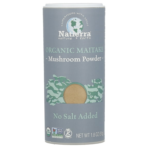 Natierra Organic Maitake Mushroom Powder Shaker, 1.8 oz (51 g)