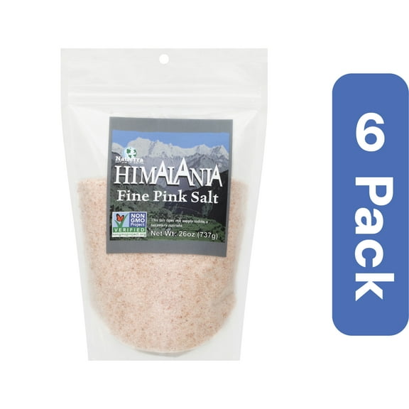 Natierra Pink Salt Fine Pouch 26 oz (Pack Of 6)
