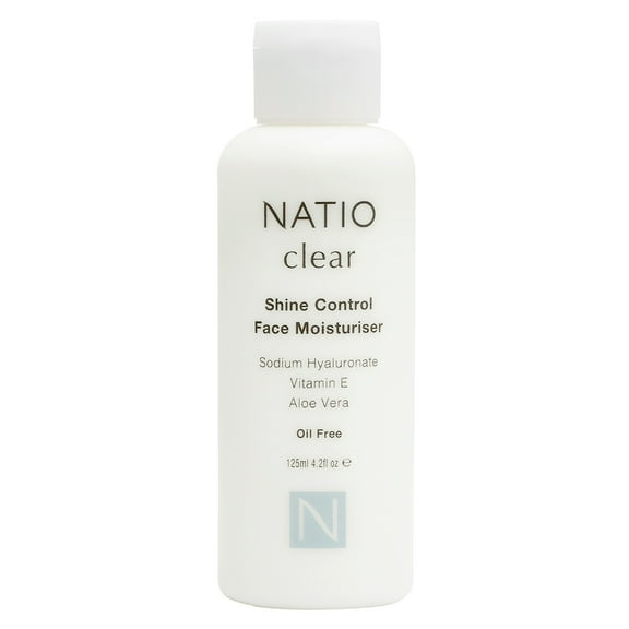 Natio Clear Shine Control Face Moisturiser, Face Cream for Women, 4.2 oz