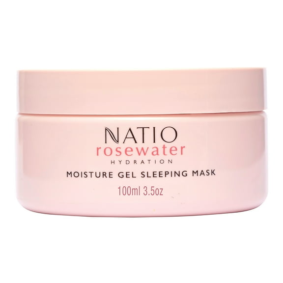 Natio Rosewater Hydration Moisture Gel Sleeping Mask, Gel Face Mask, 3.5 oz