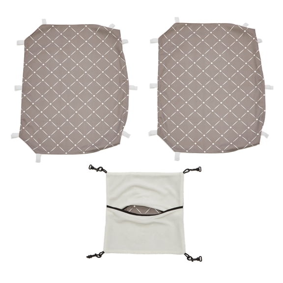 MidWest Homes for Pets, Ferret or Critter Nation Accessory Kit 1, Designed Print Tan and White