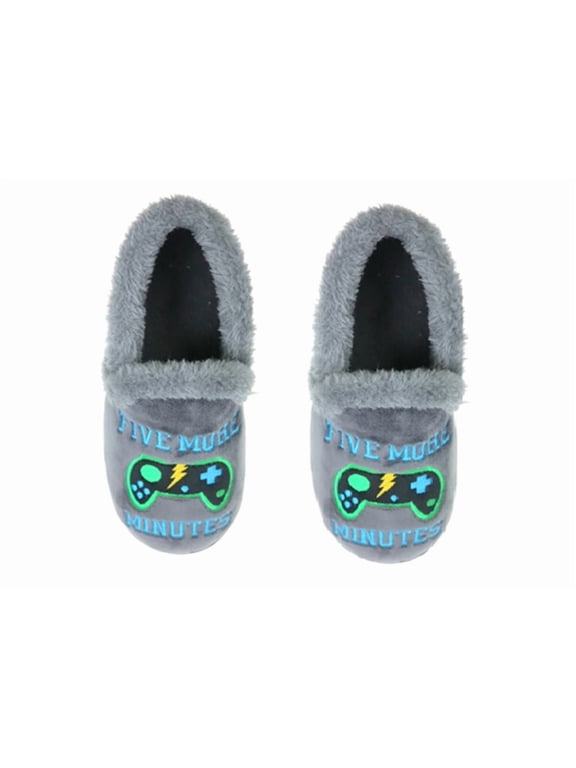 Big Boys Game Over Out of Control Gamer Slippers (13-1)