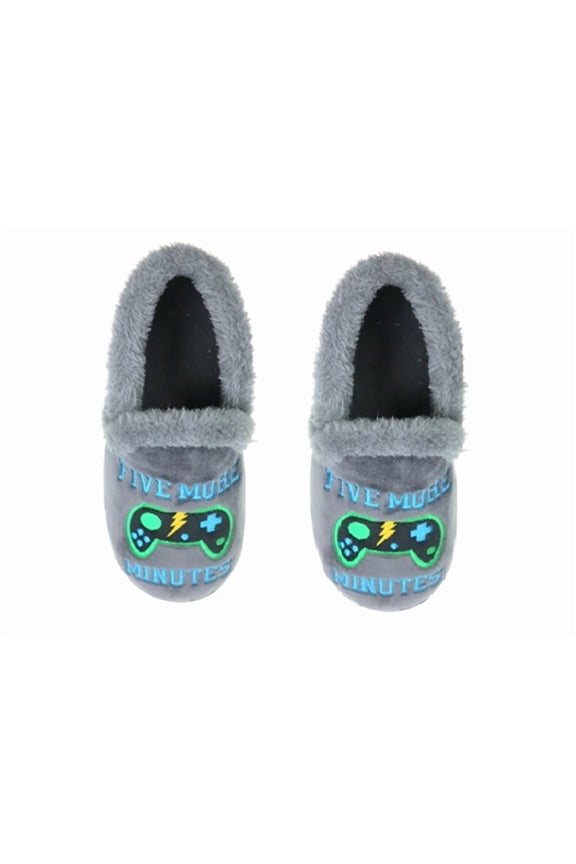 Boys Aline Game Slippers Game Over Gaming Legend Sleep Mode Slippers (11-12)