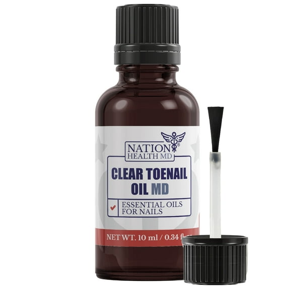 Nation Health MD Clear Toenail Oil MD for Toenail Fungus with Tea Tree Oil
