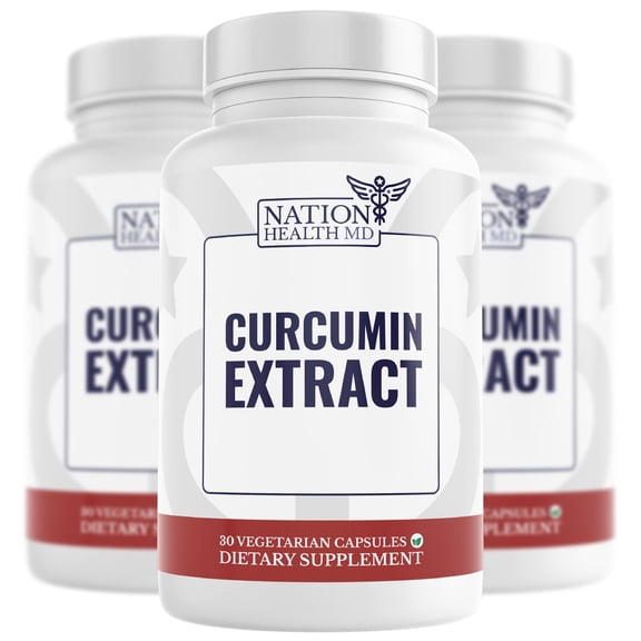 Nation Health MD Curcumin Extract for Joints and Organs, Advanced Curcumin Supplements with Curcugen x3