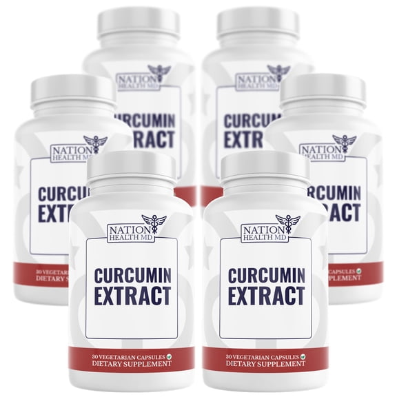 Nation Health MD Curcumin Extract for Joints and Organs, Advanced Curcumin Supplements with Curcugen x6