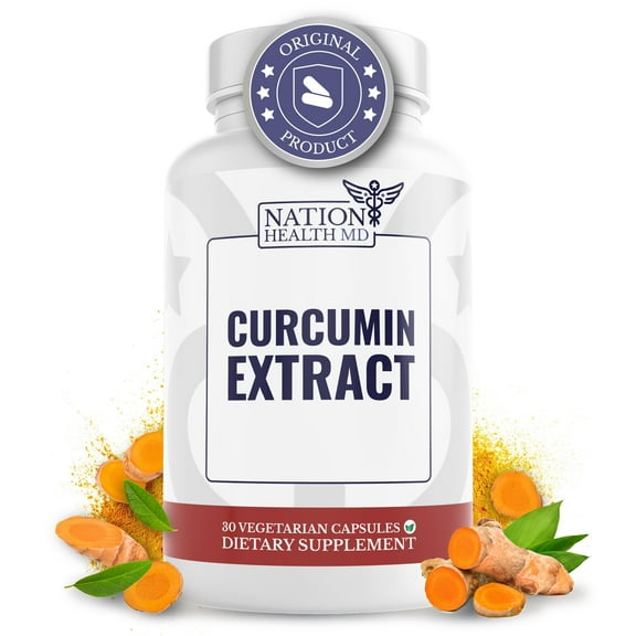 Nation Health MD Curcumin Extract for Joints and Organs, Advanced Curcumin Supplements with Curcugen