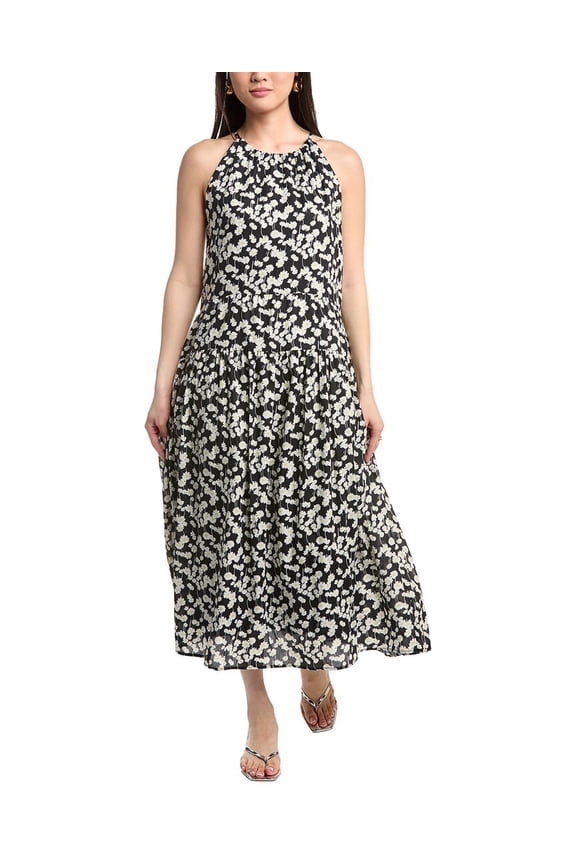 womens Bell Maxi Dress, s, Yellow