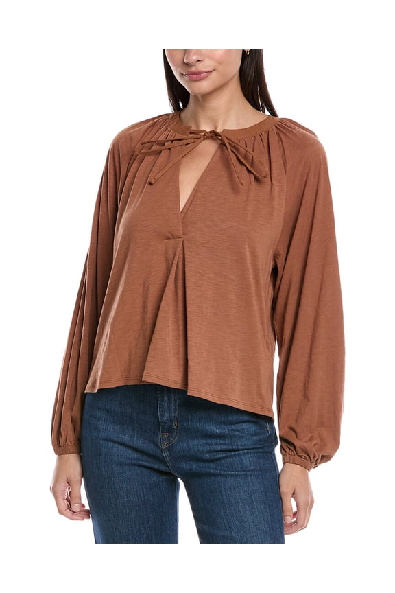 womens Chiara Top, xs, Brown