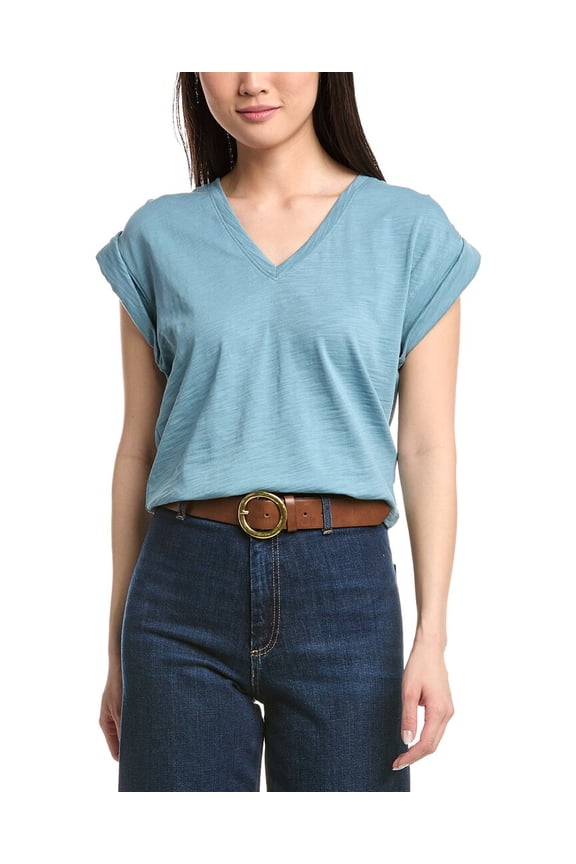 womens Cooper V-Neck Tank, s, Blue