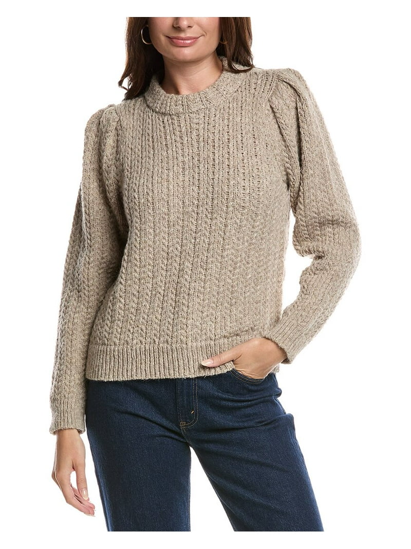 Nation LTD womens Eboni Mock Neck Alpaca Wool-Blend Sweater, xs