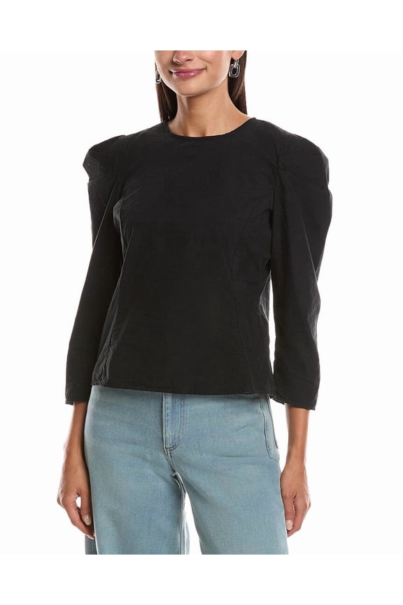 womens  Elouise Top, m, Black