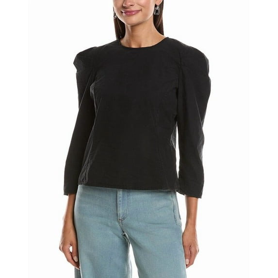 Nation LTD womens Elouise Top, xs, Black