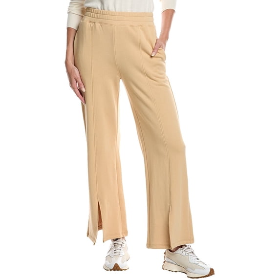 Nation LTD womens Lincoln Front Slit Knit Pant, l, Brown