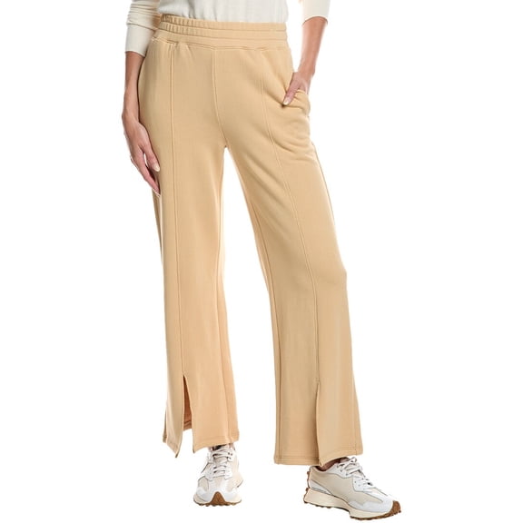 Nation LTD womens  Lincoln Front Slit Knit Pant, m, Brown
