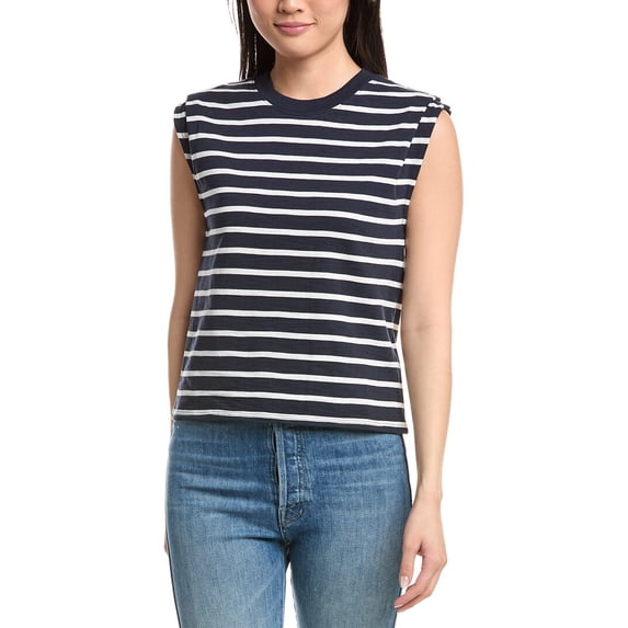 Nation LTD womens Marina Muscle T-Shirt, m, Black
