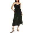 thumbnail image 1 of Nation LTD womens  Peppa Ruched Linen-Blend Sundress, xs, Black, 1 of 3