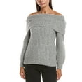thumbnail image 1 of Nation LTD womens  Serena Off-Shoulder Alpaca-Blend Sweater, m, Gray, 1 of 3